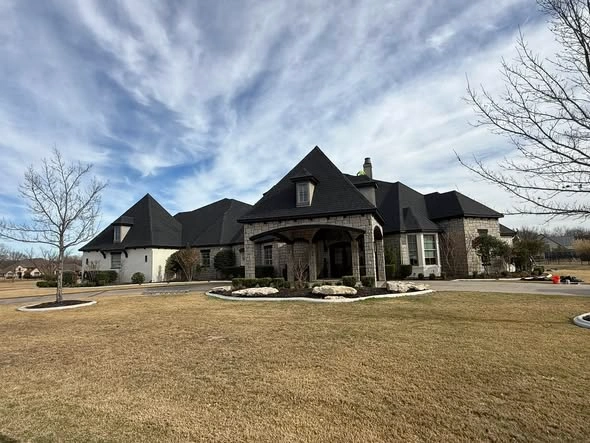 Completed roofing project